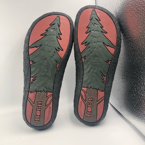 Born Black Leather Slip on Loafers w/ neoprene 7M - Picture 14 of 16